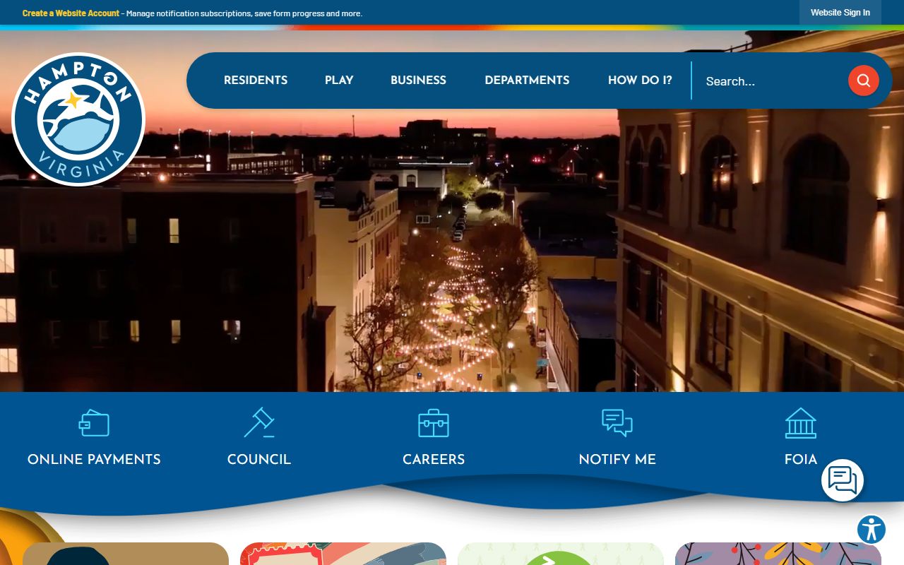 Hampton Virginia city website public records access