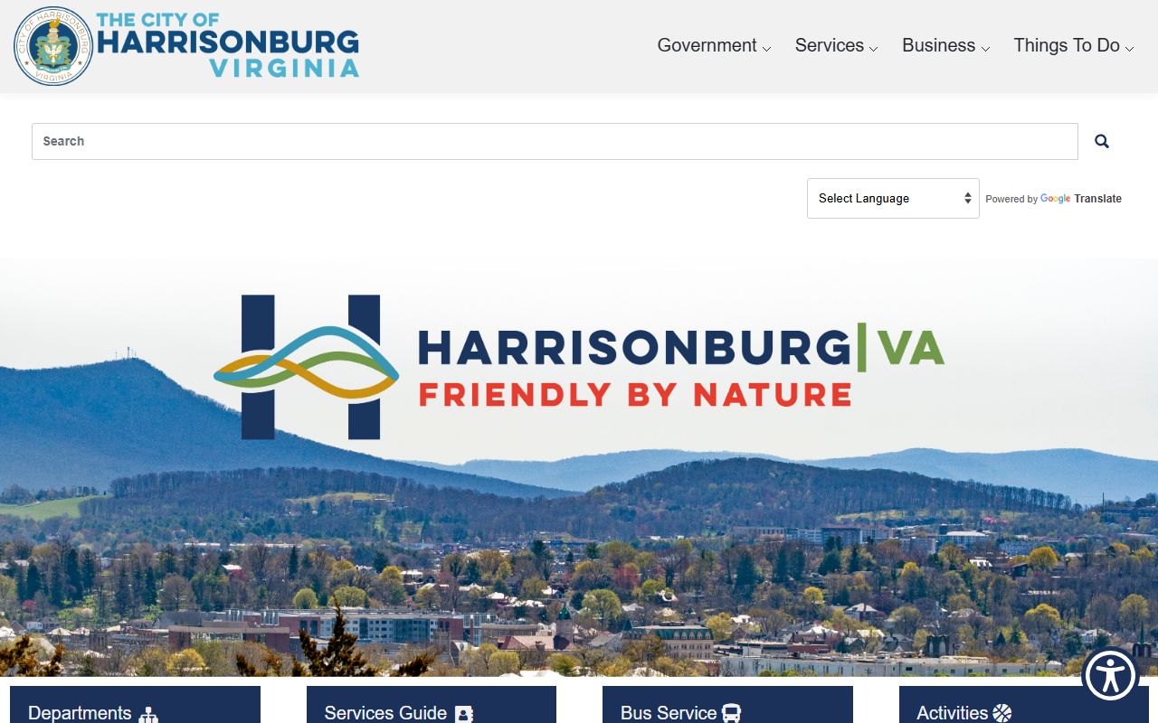 Harrisonburg Virginia city website public records access