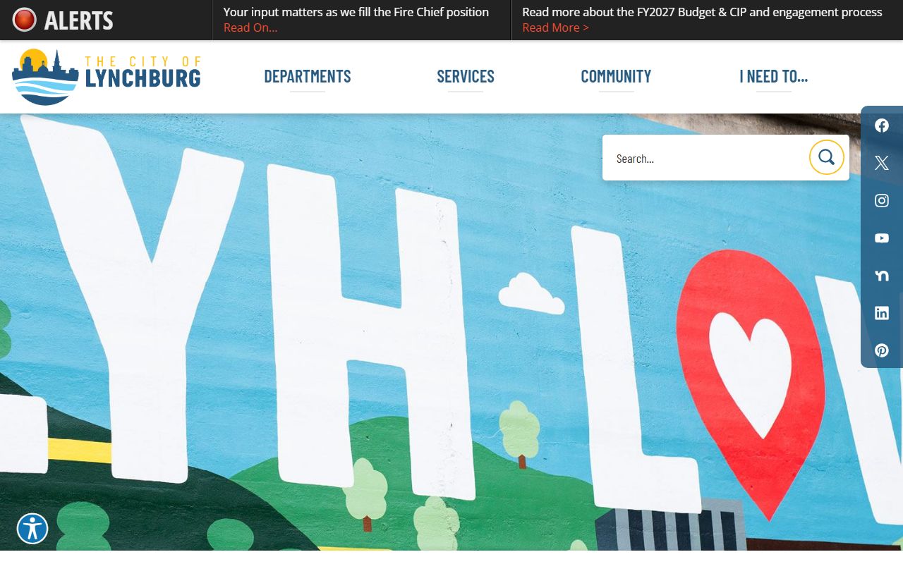 Lynchburg Virginia city public records departments