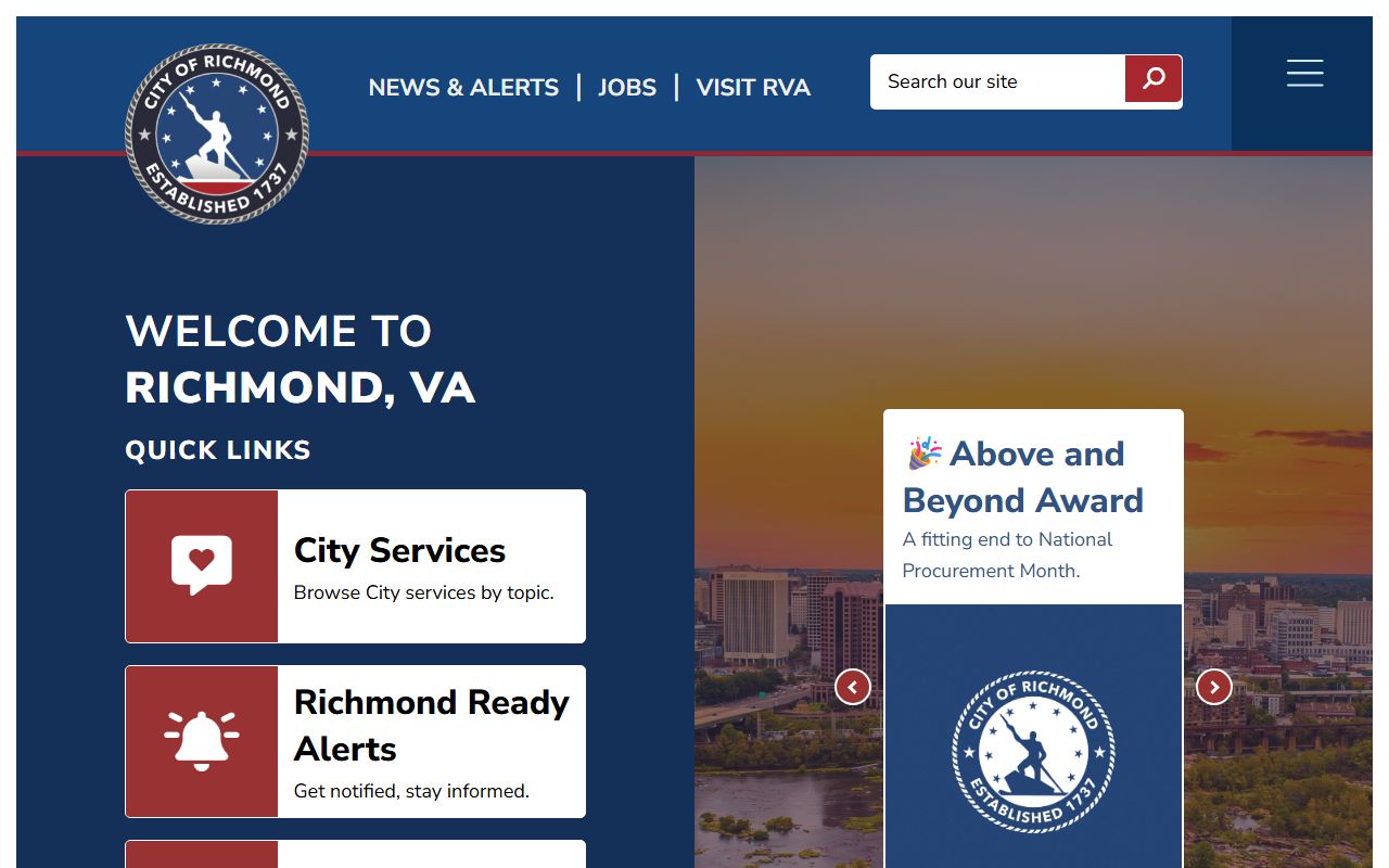 City of Richmond Virginia public records portal