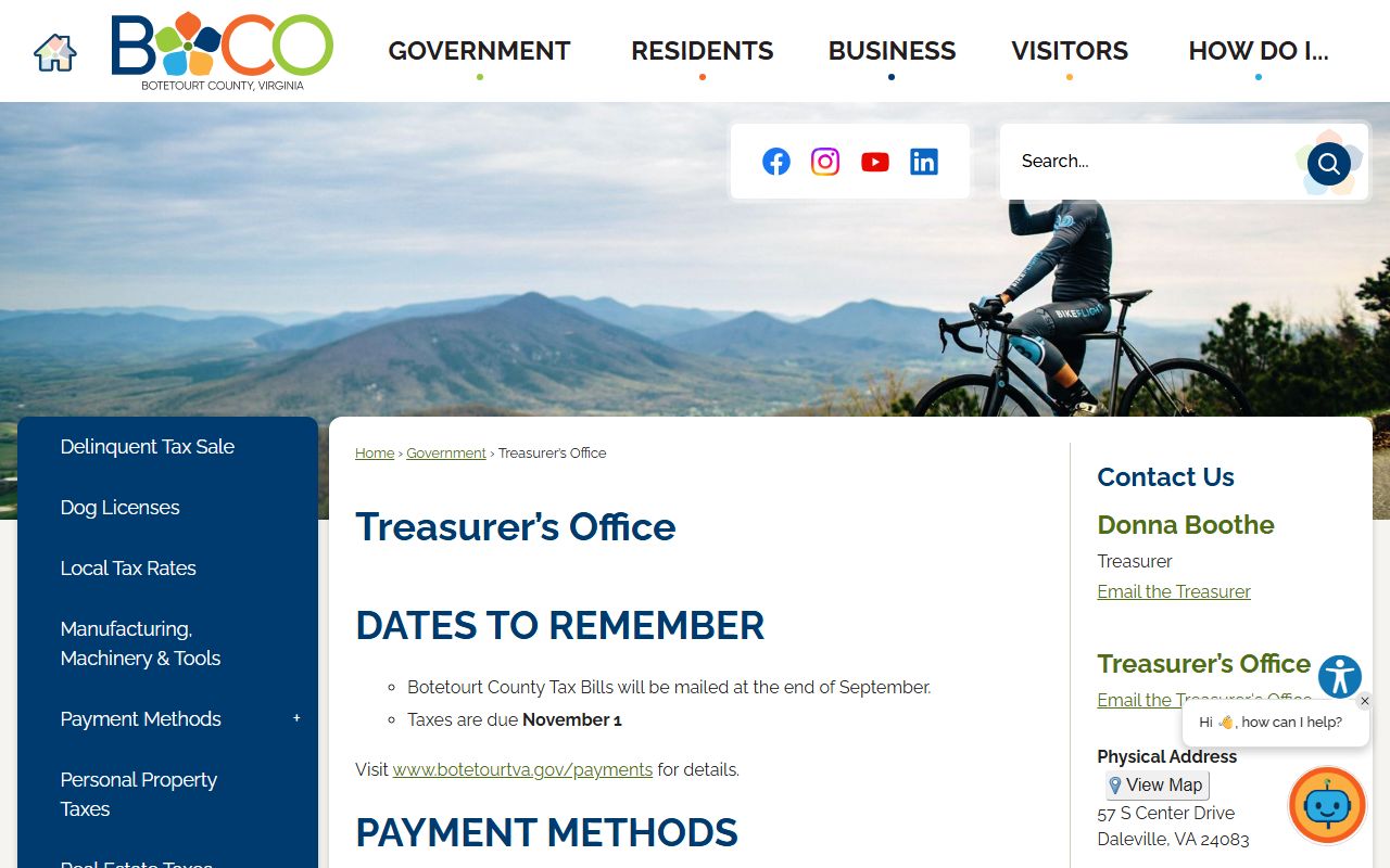 Botetourt County Commissioner of Revenue records