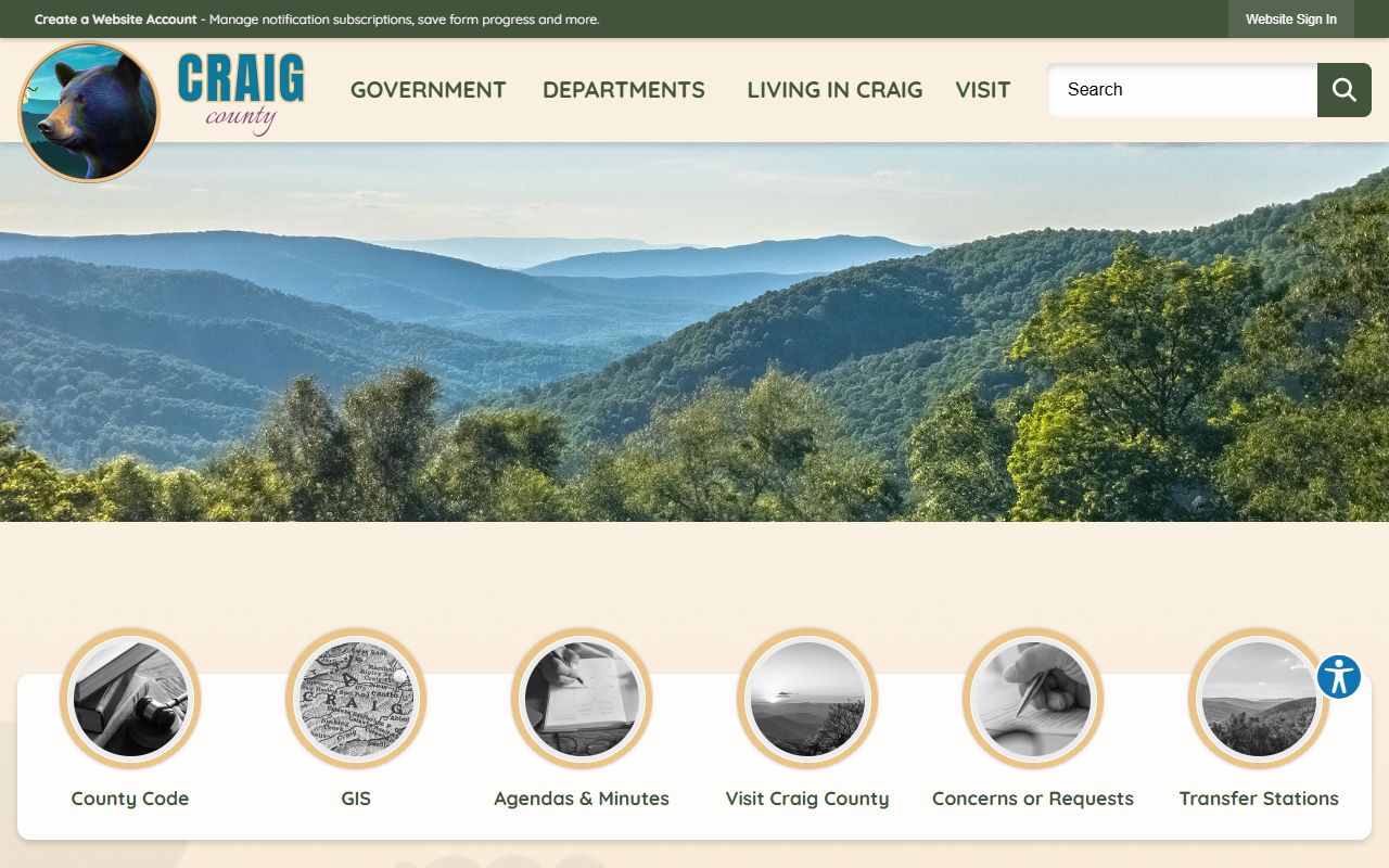 Craig County Virginia public records website