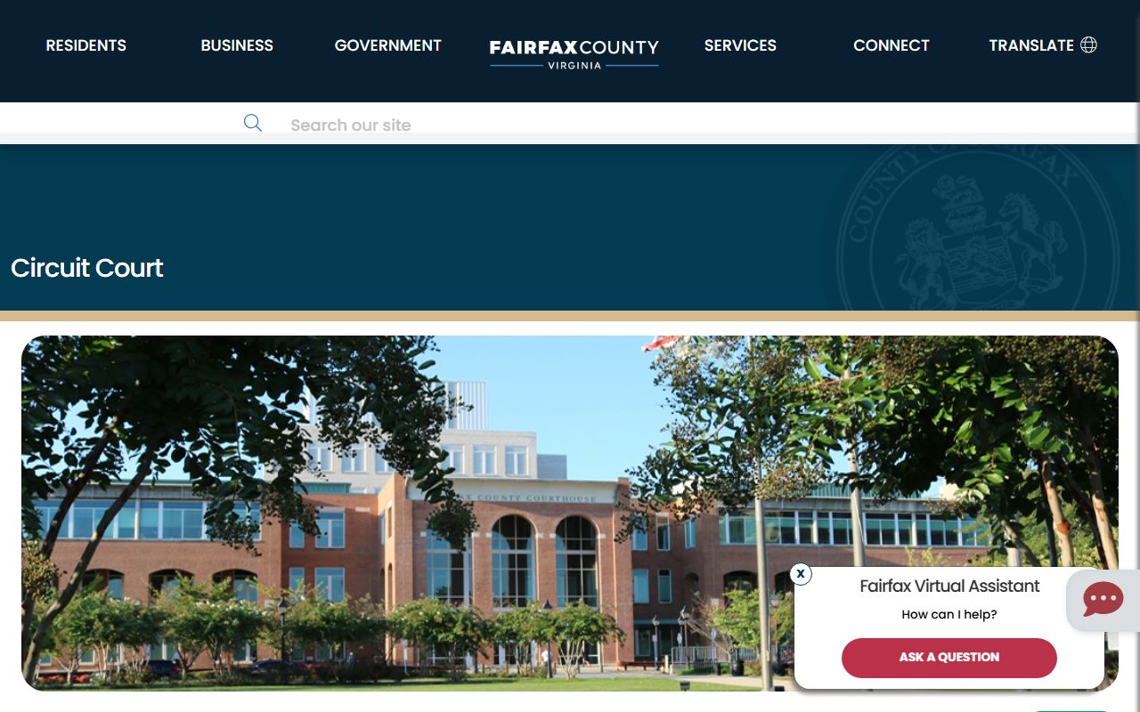 Fairfax County Circuit Court public records