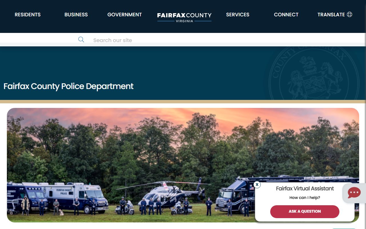 Fairfax County police records and public records