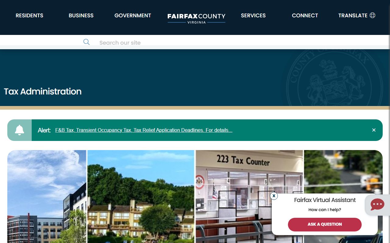 Fairfax County tax administration and public records