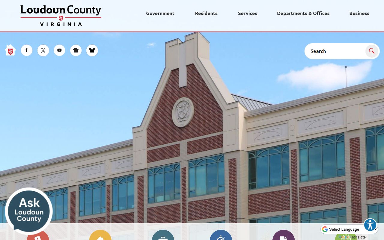 Loudoun County Virginia government website public records access