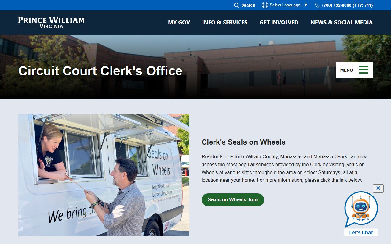 Prince William County Circuit Court records access information