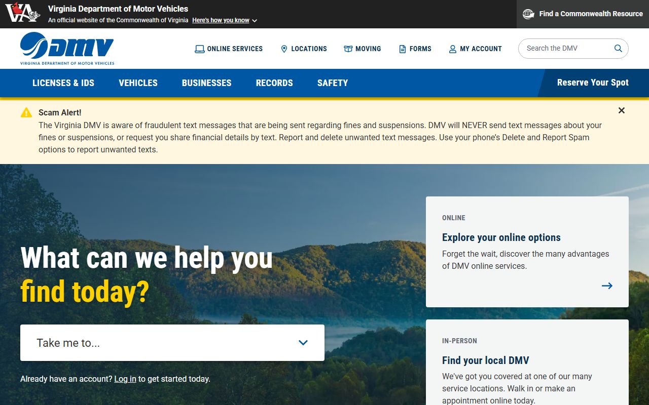 Virginia public records - Department of Motor Vehicles driver and vehicle records